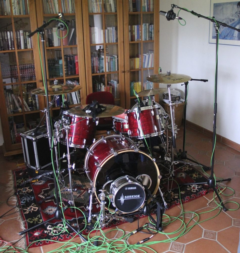 Drumset im Studio