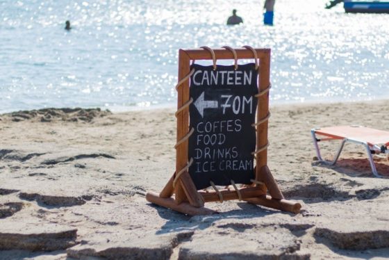 Canteen Sign in Crete