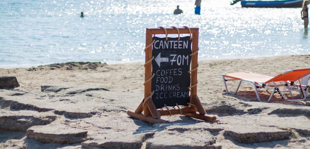 Canteen Sign in Crete