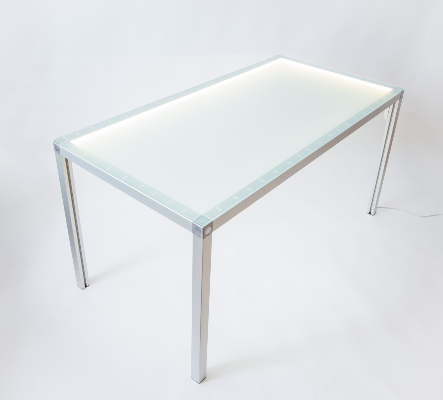 LED-Glastisch