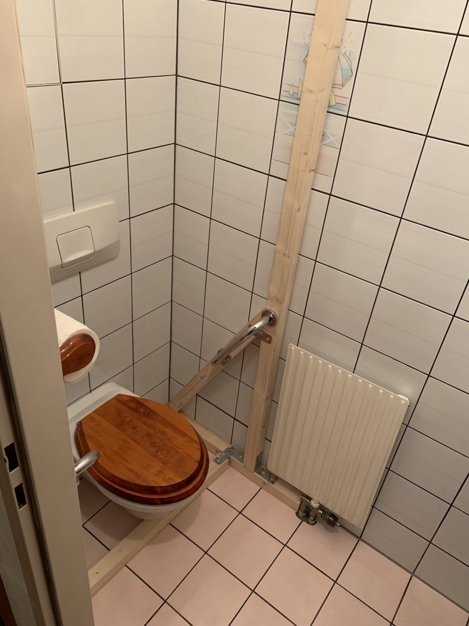 Konstruktion am WC